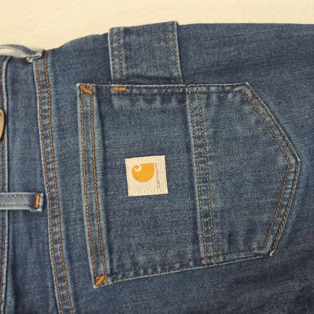 Carhartt Brand Work Jeans Relaxed Fit Rugged Flex Size 6 Regular Model BD5383W - Picture 4 of 11